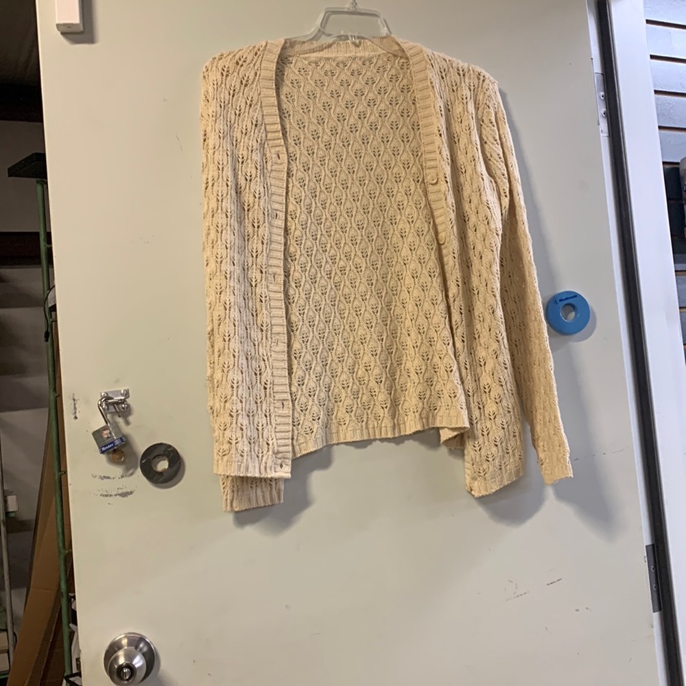 Crochet button up Shaw